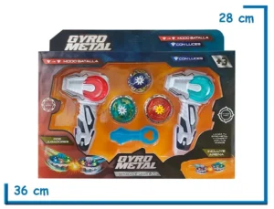 GYRO METAL TROMPOS BATTLE DUO ROJO Y CELESTE