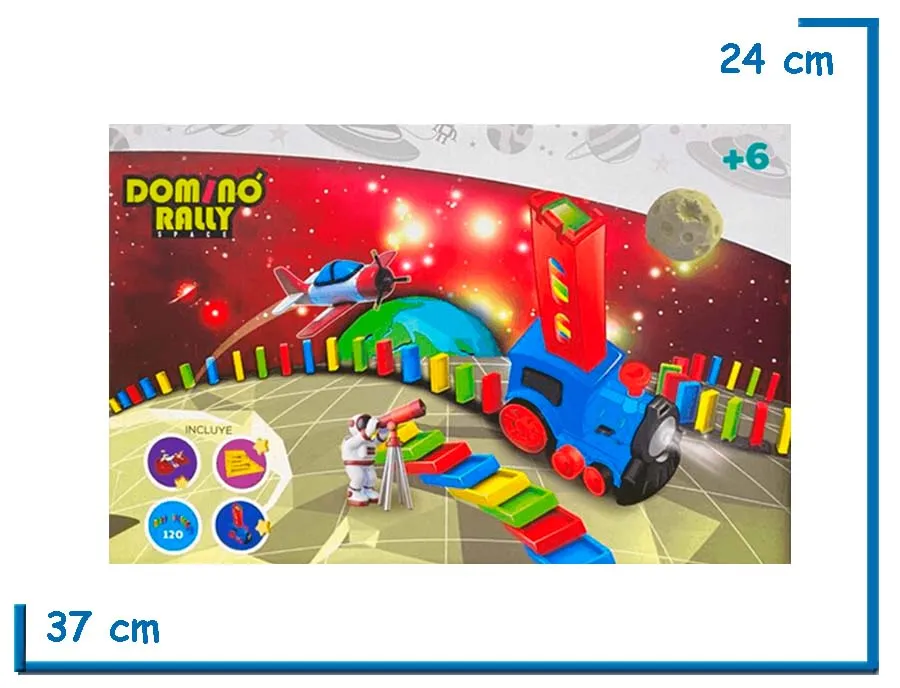DOMINO RALLY SPACE AVION 120 PZS (ROJO)