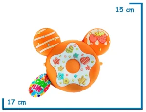 CUTIE LIFE  BOLSO POP IT DONA CON OREJAS NARANJA