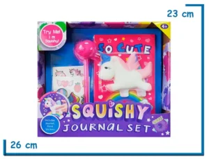 FASHION ME SQUISHY JOURNAL SET DIARIO UNICORNIO