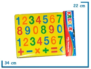 MIS NUMEROS ENCASTRE DE GOMA EVA COLORES SURTIDOS