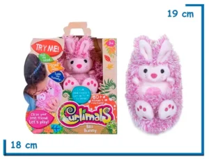 CURLIMALS BIBI BUNNY CONEJO ROSA SONIDO Y MOVIMIENTO