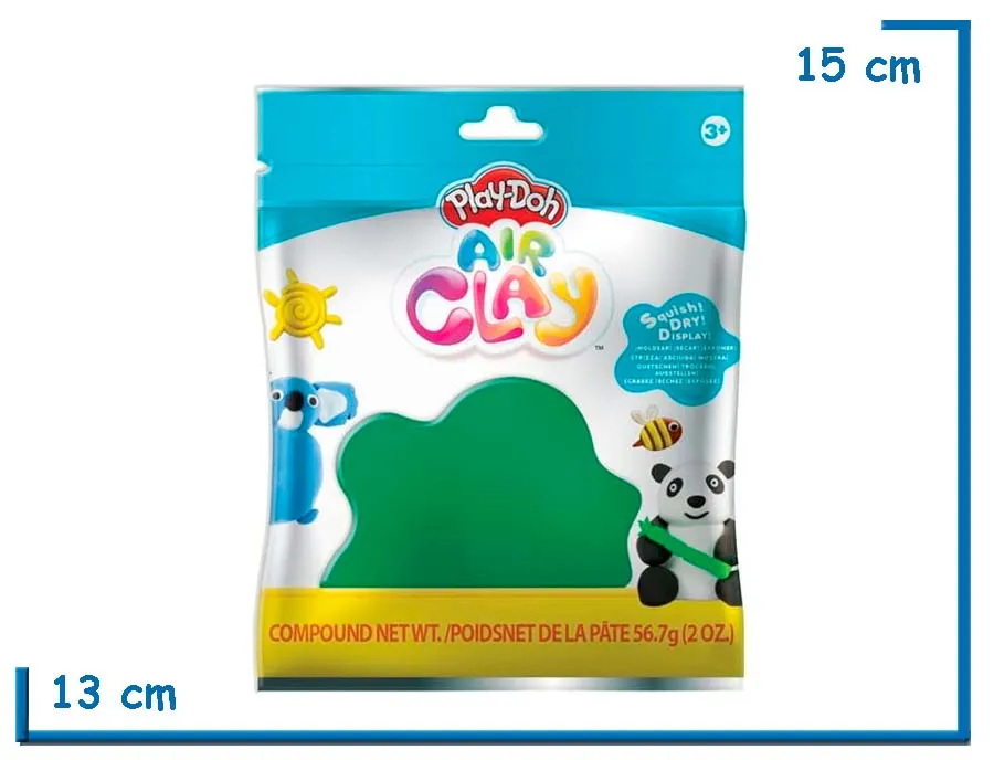 PLAY-DOH AIR CLAY VERDE 56G