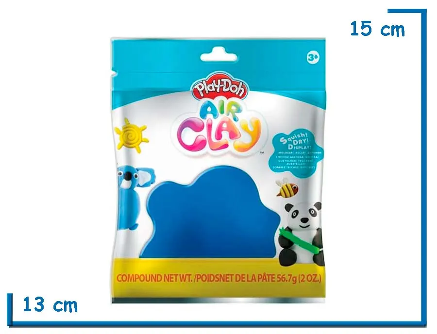 PLAY-DOH AIR CLAY AZUL 56G
