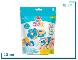 PLAY-DOH AIR CLAY CRUNCHY CLAY CONFECTIONS AZUL Y NARANJA