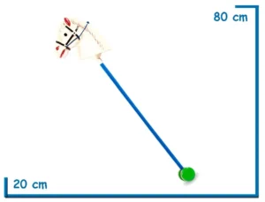 CABALLITO PALO CON RUEDA PARA MONTAR