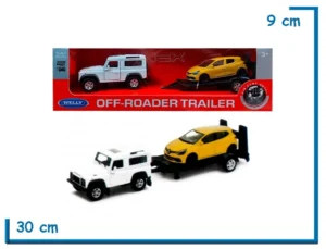 WELLY 1.36 OFF-ROADER TRAILER JEEP