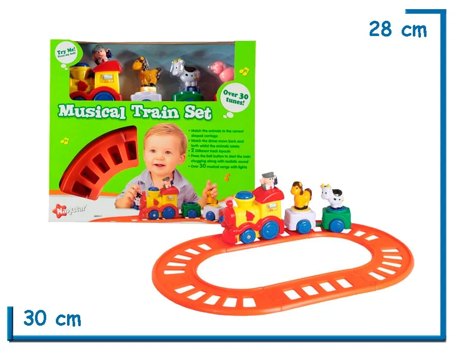 NAVYSTAR MUSICAL TRAIN SET LUZ Y SONIDO