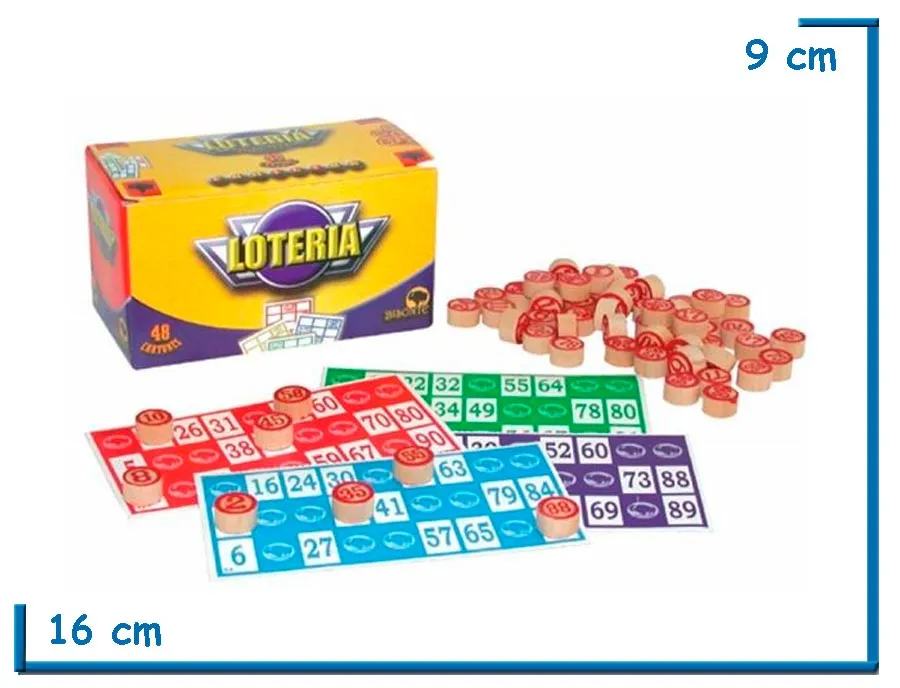 LOTERIA BISONTE 48 CARTONES
