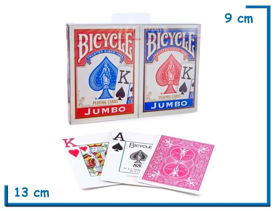 BICYCLE NAIPES FRANCESES JUMBO INDEX 2-PACK