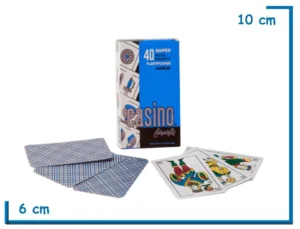 CASINO NAIPES ESPA¥OLES X40 AZUL
