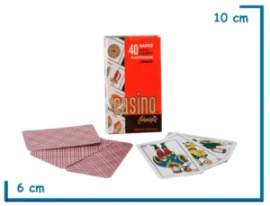 CASINO NAIPES ESPA¥OLES X40 ROJO