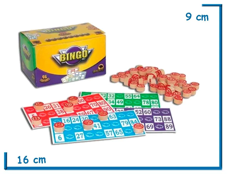 BINGO BISONTE 96 CARTONES