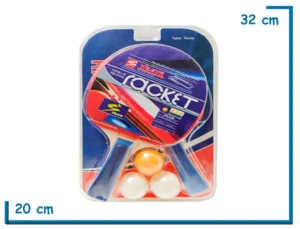 WELSTAR SET PING PONG 2 PALETAS 3 PELOTITAS