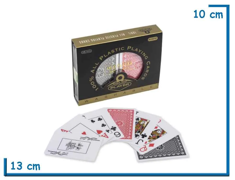 OLD PLAYER NAIPES FRANCESES ESTUCHE DOBLE