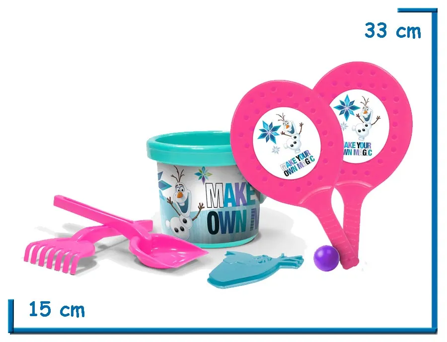 SET PLAYA CON PALETAS FROZEN