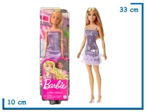 BARBIE GLITZ GLAM DOLL MU¥ECA VESTIDO ROSA