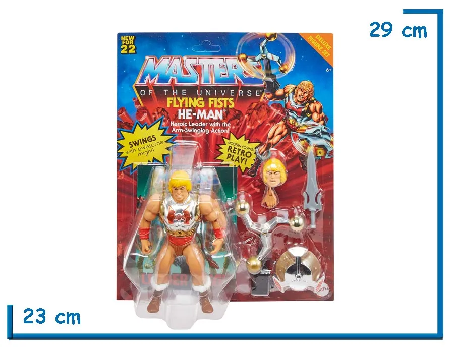 MOTU HE-MAN FLYING FISTS FIGURA CON ACCESORIOS