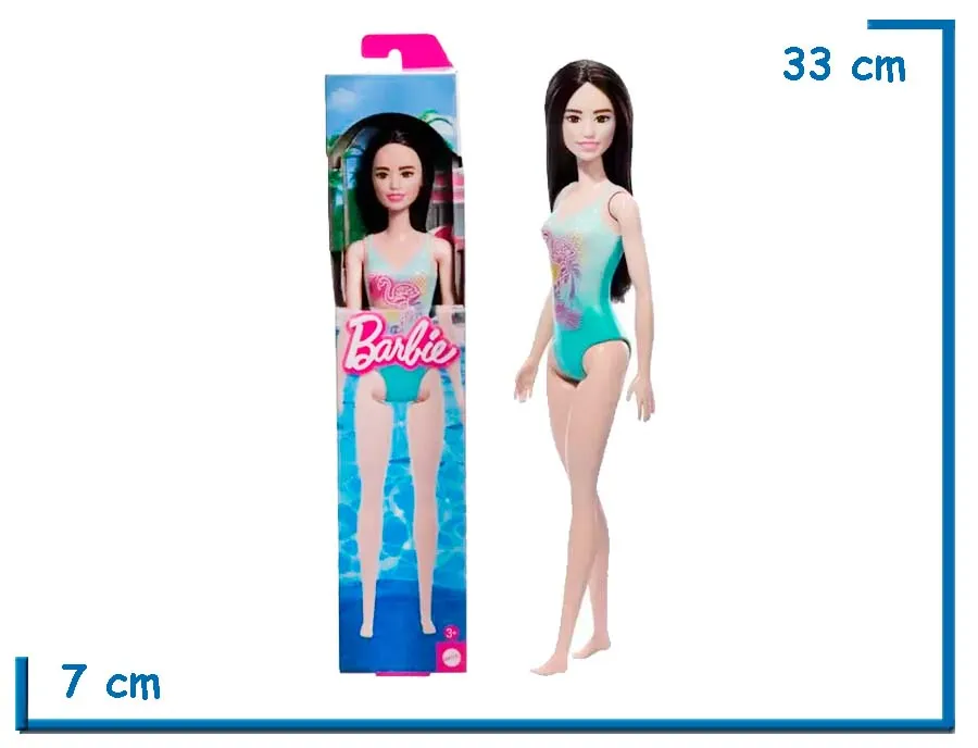 BARBIE MU¥ECA DE PLAYA CELESTE