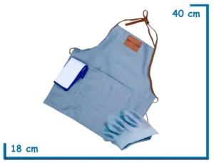 DELANTAL CON GORRO DE JEAN