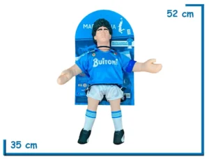 MUÑECO SOFT AFA MARADONA CON INDUMENTARIA NAPOLI Y SELECCION