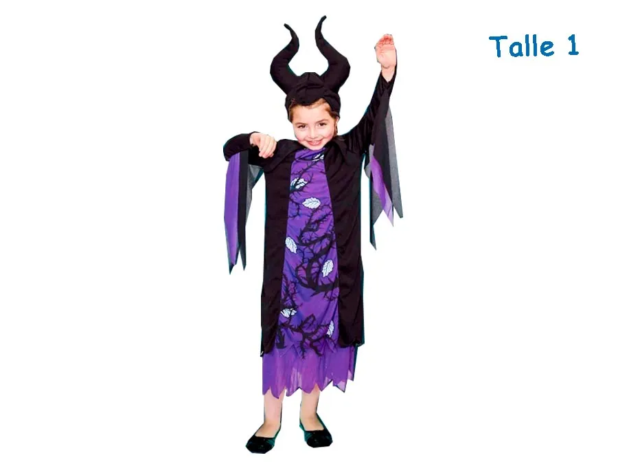 DISFRAZ TALLE 1 MALEFICA CLASICO