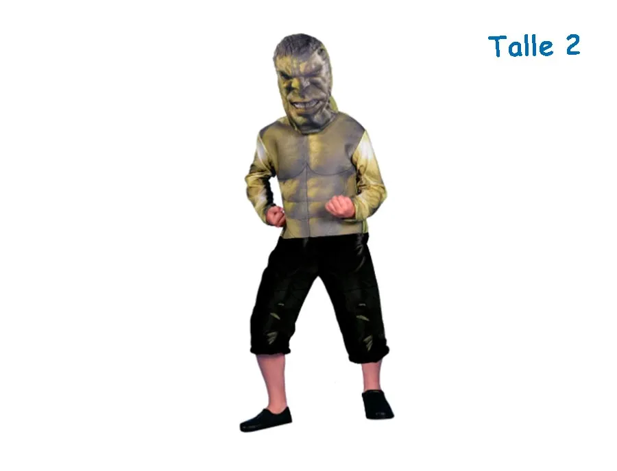 DISFRAZ TALLE 2 HULK INFINITY WAR CLASICO
