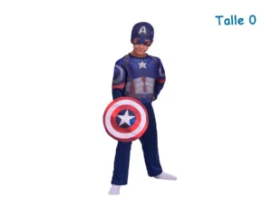 DISFRAZ TALLE 0 CAPITAN AMERICA INFINTY WAR CLASICO