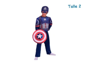 DISFRAZ TALLE 2 CAPITAN AMERICA INFINTY WAR CLASICO