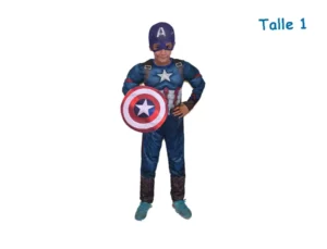 DISFRAZ TALLE 1 CAPITAN AMERICA MUSCULOSO