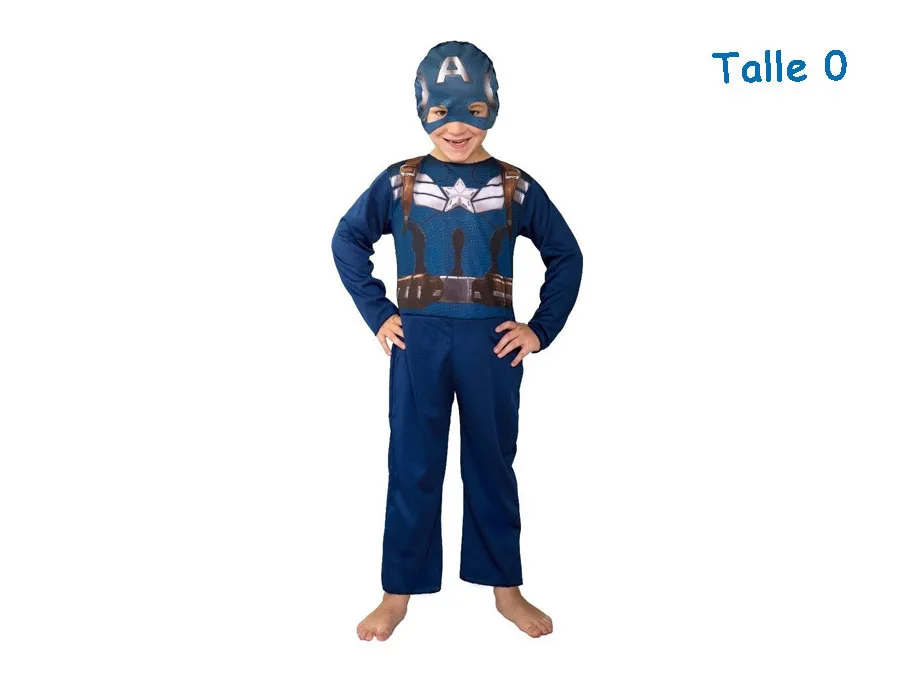 DISFRAZ TALLE 0 CAPITAN AMERICA WINTER SOLDIER ECONOMICO