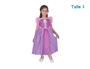 DISFRAZ TALLE 1 RAPUNZEL CLASICO