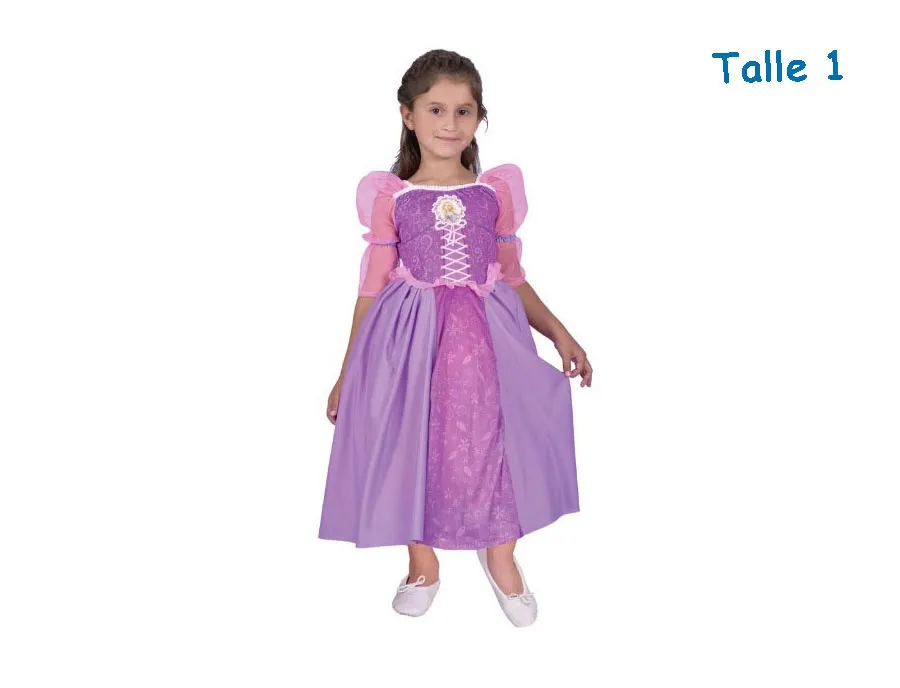 DISFRAZ TALLE 1 RAPUNZEL CLASICO