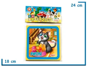 CUBI PUZZLE GATITOS X4 PZS