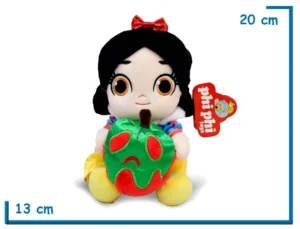 PELUCHE BLANCANIEVES CON MANZANA 20CM