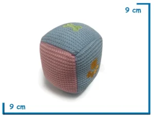 CUBO DE TELA CON CHIFLE 9CM