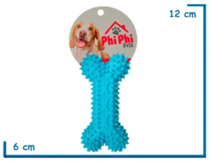 HUESO CELESTE MORDEDOR Y DISPENSER DE SNACK 12 CM