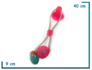 PELOTA FUCSIA ANTIESTRES CON VENTOSA 40 CM
