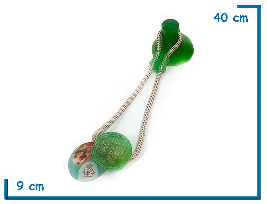 PELOTA VERDE ANTIESTRES CON VENTOSA 40 CM