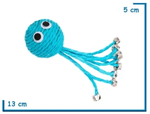 PULPO RASCADOR CON CASCABELES 13CM