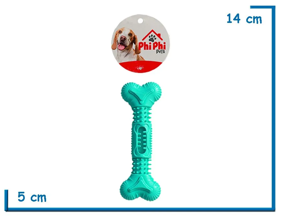 HUESO CELESTE DE GOMA DURA 14CM