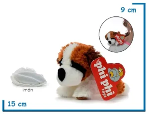 PELUCHE DE HOMBRO SAN BERNARDO CON IMAN 15CM