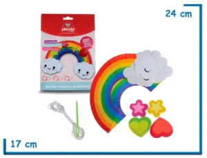 KIT DE COSTURA ARTESANAL ARCOIRIS Y NUBES