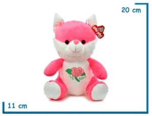 PELUCHE GATO ROSA TE AMO