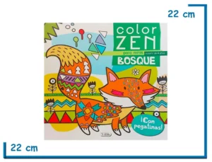 L.COLOR ZEN PARA MINIS BOSQUE CON PEGATINAS