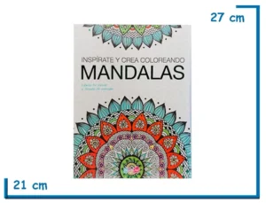 LIBRO INSPIRATE Y CREA COLOREANDO MANDALAS
