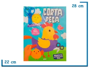 LIBRO CORTA PEGA GALLINA CON TIJERA