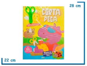 LIBRO CORTA PEGA HIPOPOTAMO CON TIJERA