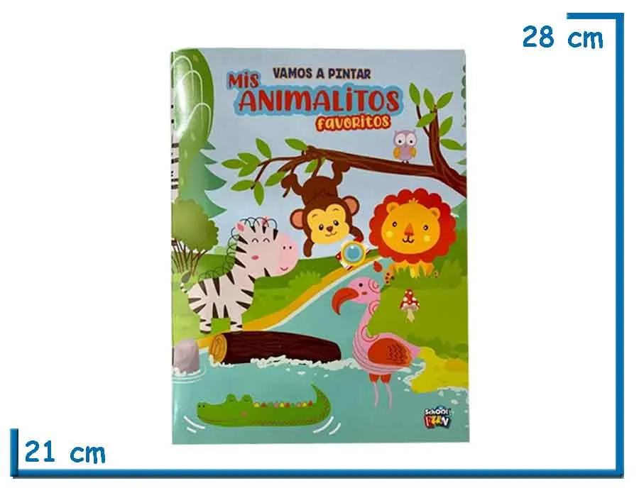 LIBRO VAMOS A PINTAR ANIMALITOS FAVORITOS