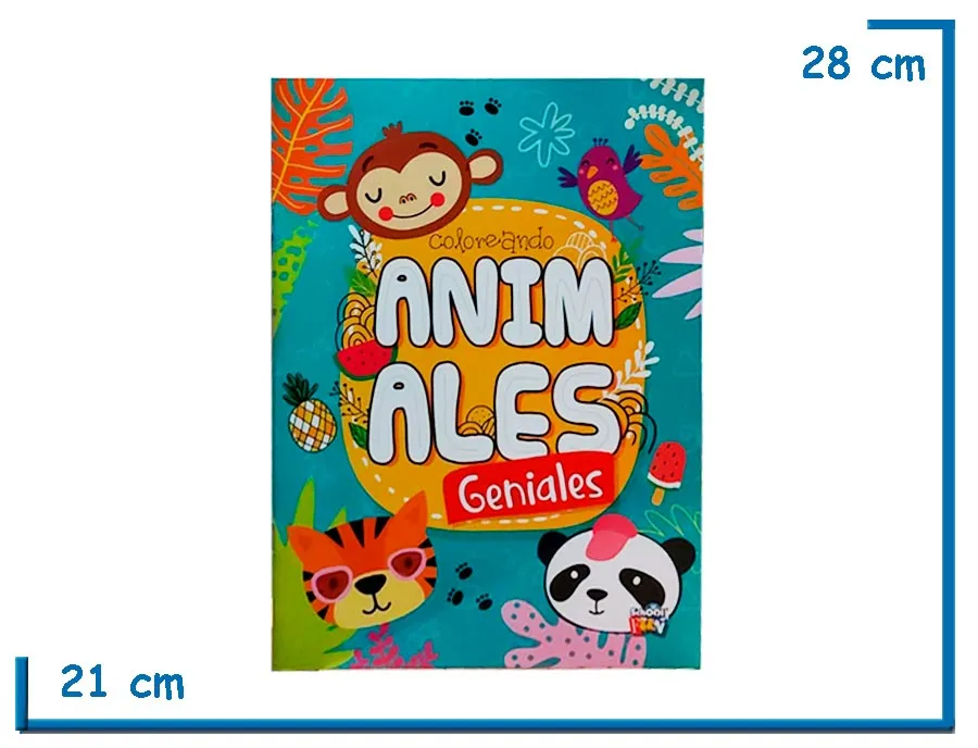 LIBRO COLOREANDO ANIMALES GENIALES